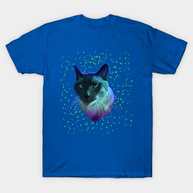 Cute cat colorful T-Shirt by Fadmel